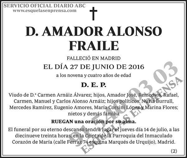 Amador Alonso Fraile